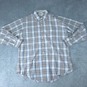 Bert Pulitzer‎ Shirt Mens 16.5 34/35 Multi Plaid Long Sleeve Button Up Cotton
